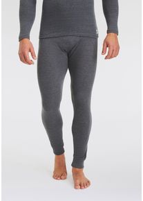 Thermounterhose HEATKEEPER "Long John", Herren, Gr. XL, grau (anthrazit, meliert), Obermaterial: 50% Baumwolle, 50% Polyester, meliert, eng, Unterhosen Thermounterhose, w&auml;rmend, TOG-Rating 0,45, schnelltrocknend, Skiunterw&auml;sche