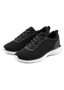 Sneaker Lascana "Turnschuhe", Damen, Gr. 39, schwarz, Obermaterial: 100% Textilmaterial. Decksohle: 100% Textilmaterial. Futter: 100% Textilmaterial. Laufsohle: 100% Synthetik, unifarben, Basic, Schuhe Sneaker, Schn&uuml;rhalbschuh, Halbschuh, Freizeitschuh ultraleicht VEGAN, Topseller