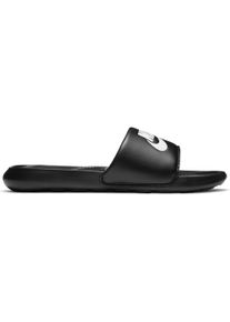 Badesandale Nike Sportswear "VICTORI ONE SLIDE", Herren, Gr. 47,5, schwarz-wei&szlig; (schwarz, wei&szlig;), Synthetik, kontrastfarbene Details, unifarben, Schuhe Badesandale, Badelatschen