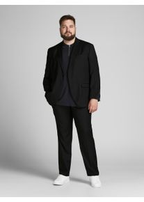 Jack & Jones PlusSize Anzug "JPRFRANCO SUIT NOOS PLS", Herren, Gr. 66, N-Gr, schwarz, Web, Obermaterial: 78% Polyester, 17% Viskose, 5% Elasthan, JACK & JONES PLUSSIZE, unifarben, slim fit, Anz&uuml;ge Anzug