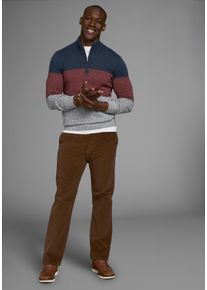 MAN'S WORLD Dehnbund-Hose MAN'S WORLD "aus Cord", Herren, Gr. 33, N + U Gr, beige, Cord, Obermaterial: 98% Baumwolle, 2% Elasthan, straight fit lang, Hosen Dehnbund-Hose, mit Stretchbund