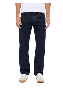 Straight-Jeans Mustang "Herren Style Tramper Straight", Damen, Gr. 33, L&auml;nge 36, 880 dunkelblau, Denim/Jeans, 69% Baumwolle, 29% Polyester, 2% Elasthan, unifarben, straight fit, Jeans Straight-Jeans