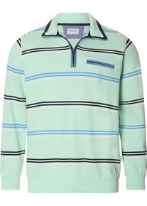 Sweatshirt Babista "Sweatshirt ULRAN", Herren, Gr. M, gr&uuml;n (mint gestreift), Obermaterial: 100% Baumwolle CO., Sweatshirts Sweatshirt