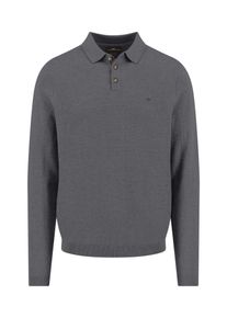 Strickpullover Fynch-Hatton, Herren, Gr. XL, steel, Strick, Obermaterial: 95% Baumwolle, 5% Kaschmir, unifarben, regular fit taillenbedeckt, ohne Ausschnitt, Pullover Strickpullover, mit Logo Stickerei