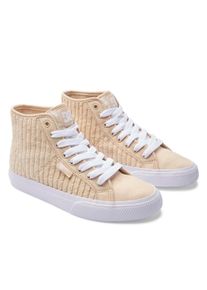 Sneaker DC Shoes "Manual Hi", Damen, Gr. 7(38), braun (tan), Obermaterial:Obermaterial: Leder (Kuh) / Futter: Textil / Au&szlig;ensohle: Gummi;, Schuhe Sneaker