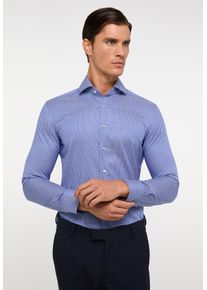 Langarmhemd Eterna "SLIM FIT", Damen, Gr. 44, Normalgr&ouml;&szlig;en, royal blau, Twill, 100% Baumwolle, schmal, Manschette, Hemden Langarmhemd, NON IRON (b&uuml;gelfrei)