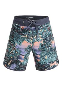 Boardshorts Quiksilver "Surfsilk Scallop 18", Herren, Gr. 31SM, india ink hidden gem, Obermaterial: 88% Microfaser, 12% Elasthan;, Hosen Boardshorts