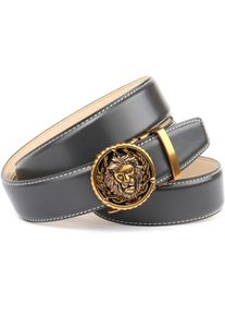 Lederg&uuml;rtel Anthoni Crown, Herren, Gr. 95, grau, Rindsleder, G&uuml;rtel Lederg&uuml;rtel