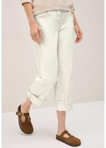 Straight-Jeans Cecil, Damen, Gr. 26, L&auml;nge 30, beige (light beige), Denim/Jeans, Obermaterial: 81% Baumwolle, 17% Polyester, 2% Elasthan. Futter: 52% Polyester, 48% Baumwolle, unifarben, straight fit kn&ouml;chelfrei, Jeans Straight-Jeans, im Five-Pocket Style