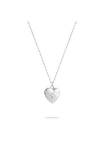 Kette mit Anh&auml;nger Tamaris "Schmuck Geschenk Edelstahl Halskette Herz Medaillon zum &ouml;ffnen", silberfarben, Halsketten, Damen, Edelstahl, L: 50, Kette mit Anh&auml;nger
