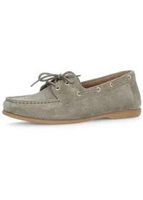 Mokassin Gabor "Mokassin", Damen, Gr. 38,5, gr&uuml;n, Schuhe Mokassin