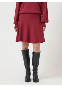 Minirock Y.A.S "YASFONNY HW KNIT SKIRT S. NOOS", Damen, Gr. XL (42), rot (tibetan rot), Strick, Obermaterial: 72% Viskose, 28% Polyester, unifarben, regular fit kurz, R&ouml;cke Minirock