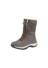 Outdoorwinterstiefel Hi-Tec "Riva Waterproof", Damen, Gr. 41, grau (beige), Synthetik, Textil, Schuhe Outdoorwinterstiefel, Winterstiefel, Snowboots, Winterschuhe, wasserdicht & gef&uuml;ttert