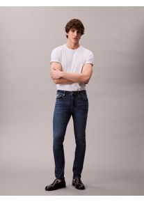 Skinny-fit-Jeans Calvin Klein Jeans "SKINNY JEAN REGEN", Herren, Gr. 34, L&auml;nge 30, oil slick, Denim/Jeans, Obermaterial: 80% Baumwolle, 12% Polyester, 6% Elastomultiester, 2% Elasthan, unifarben, skinny fit lang, Jeans Skinny-fit-Jeans, Mit G&uuml;rtelschlaufen