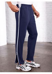 Schlupfhose CLASSIC, Herren, Gr. 46, Normalgr&ouml;&szlig;en, blau (marine), 100% Baumwolle, unifarben, lang, Hosen Schlupfhose