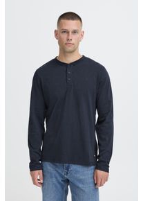 Langarmshirt Blend "BHIBRAT GRANDAD L/S", Herren, Gr. XL, salute, Single Jersey, Obermaterial: 100% Baumwolle, unifarben, regular fit normal, Rundhals, Shirts Langarmshirt