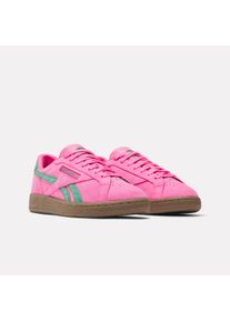 Sneaker Reebok CLASSIC "CLUB C GROUNDS UK", Damen, Gr. 38, atomicpink, upgradegr&uuml;n, gum, Leder, Synthetik, Schuhe Sneaker