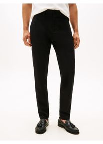 Chinohose Tommy Hilfiger "CORE HARLEM ESSENTIAL", Herren, Gr. 36, L&auml;nge 32, schwarz, Twill, Obermaterial: 97% Baumwolle, 3% Elasthan, unifarben, normal, Hosen Chinohose, Tapered Fit