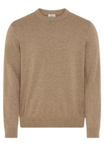 JOOP! Strickpullover JOOP JEANS "Pablor", Herren, Gr. XL, beige (medium beige), Strick, Obermaterial: 100% Baumwolle, clean, unifarben, regular fit normal, Rundhals, eingesetzt Rippb&uuml;ndchen, Pullover Strickpullover, mit Rundhalsausschnitt