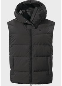 Sch&ouml;ffel Funktionsweste SCH&Ouml;FFEL "Urban Down Vest Style Vindave WMS", Damen, Gr. 44, schwarz (9990, schwarz), Oberstoff : 90% Polyester, 10% Elasthan; Futter : 100% Polyester; F&uuml;llung : 80% Daunen, 20% Federn, hoch geschlossener Ausschnitt, Westen Funktionsweste