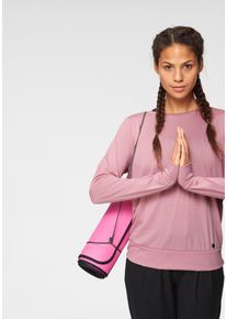 Langarmshirt OCEAN SPORTSWEAR "Soulwear - Yoga & Relax Shirt - Loose Fit", Damen, Gr. 32/34, rosa (ros&eacute;), Obermaterial: 65% Polyester, 35% Viskose, figurumspielend h&uuml;ftlang, Rundhals, Shirts Langarmshirt, lang&auml;rmlig, figurumspielender Schnitt, sportlicher Stil, Topseller