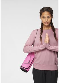 Langarmshirt OCEAN SPORTSWEAR "Soulwear - Yoga & Relax Shirt - Loose Fit", Damen, Gr. 36/38, rosa (ros&eacute;), Obermaterial: 65% Polyester, 35% Viskose, figurumspielend h&uuml;ftlang, Rundhals, Shirts Langarmshirt, lang&auml;rmlig, figurumspielender Schnitt, sportlicher Stil, Topseller