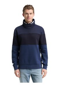 Sweatshirt Tom Tailor, Herren, Gr. S, ocean blau, Sweatware, Obermaterial: 65% Baumwolle, 35% Polyester, regular fit normal, ohne Ausschnitt, Rippb&uuml;ndchen, Sweatshirts Sweatshirt, mit Logo Stickerei