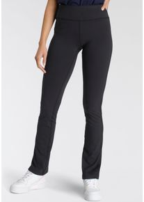 Leggings FAYN SPORTS, Damen, Gr. 36, N-Gr, schwarz, Jersey, Obermaterial: 80% Polyester, 20% Elasthan, bootcut fit lang, Hosen Leggings, aus Funktionsmaterial, Topseller