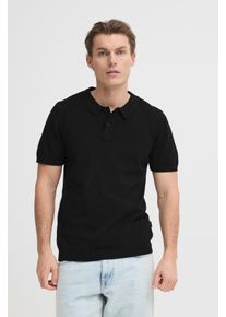 Poloshirt Blend "BHBRAY KNIT POLO", Herren, Gr. XXL, schwarz beauty, Strick, Obermaterial: 100% Baumwolle, unifarben, regular fit, Shirts Poloshirt