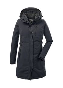 Parka Killtec "KOW 165 WMN PRK", Damen, Gr. 36, schwarz, Obermaterial: 100% Polyester;Futter: 100% Polyester;F&uuml;llung: 100% Polyester, Jacken Parka, Wasser- und winddichter Parka mit Teddyfleece und abnehmbarer Kapuze
