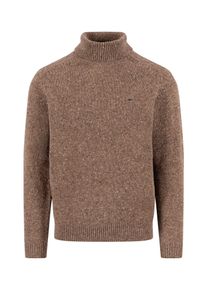 Rollkragenpullover Fynch-Hatton, Herren, Gr. 3XL, schwarz choco, Strick, Obermaterial: 65% Wolle, 30% Nylon, 5% Alpaka, meliert, normal h&uuml;ftbedeckend, Rundhals, B&uuml;ndchen, Pullover Rollkragenpullover, im Strick-Look meliert
