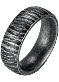 Fingerring Firetti "Schmuck Geschenk Edelstahl Ring Damenring Herrenring Crag Fels" Gr. 62, braun (antikfarben), Fingerringe, Damen, 62, Edelstahl, 8,1mm, Fingerring