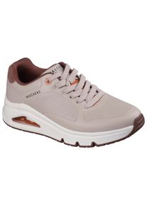 Sneaker Skechers "UNO ICON", Herren, Gr. 44, beige, Leder, Schuhe Sneaker, Keilsneaker, Sneaker mit Luftkissen