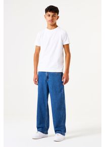 Straight-Jeans Garcia "JAYSEN", Jungen, Gr. 158, N-Gr, blau (schwarz used 7542), Denim/Jeans, Obermaterial: 99% Baumwolle, 1% Elasthan, straight fit kn&ouml;chellang, Jeans Straight-Jeans, im Five-Pocket Style, for Boys