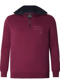 Kapuzensweatshirt Jan Vanderstorm "Sweatshirt KORBENKT", Herren, Gr. L, rot (dunkelrot), Obermaterial: 100% Baumwolle CO., Sweatshirts Kapuzensweatshirt