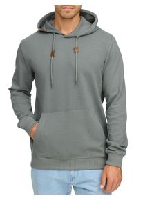 Kapuzensweatshirt INDICODE "INSalupe Hoodie", Herren, Gr. S, castor gray, Sweatware, Obermaterial: 100% Baumwolle, unifarben, regular fit h&uuml;ftlang, Rundhals, Sweatshirts Kapuzensweatshirt