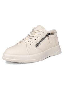 Sneaker Ecco "Move W", Damen, Gr. 40, creme, Leder, Basic, Schuhe Sneaker, Freizeitschuh, Schn&uuml;rschuh, Halbschuh mit seitlichem Rei&szlig;verschluss