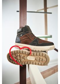 Winterboots Rieker, Damen, Gr. 47, braun (dunkelbraun kombiniert), Leder, Lederimitat, Textil, Schuhe Winterboots, Sneaker, Schn&uuml;rboots - 150 Jahre Rieker Jubil&auml;umsartikel