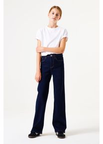 Weite Jeans Garcia "Annemay", M&auml;dchen, Gr. 134, N-Gr, blau (rinsed), Denim/Jeans, Obermaterial: 88% Baumwolle, 11% Viskose, 1% Elasthan, weit, Jeans Weite Jeans, for GIRLS