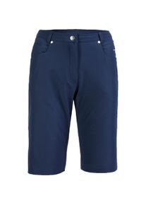 Bermudas DEPROC Active "KENORA URBAN Short & kurze Hose", Damen, Gr. 44L, Normalgr&ouml;&szlig;en, blau (navy), 97% Polyester; 3% Elasthan, Hosen Bermudas, In melierter Optik