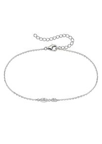 Armband "Armkette mit wei&szlig;en Zirkonia", silber (wei&szlig;goldfarben, kristallwei&szlig;, kristallwei&szlig;), ANISTON JEWELRY & WATCHES, Armb&auml;nder, Damen, 24cm, Silber 925 (Sterlingsilber), Armband, mit Zirkonia (synth.)