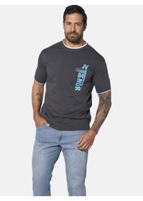 T-Shirt Jan Vanderstorm "T-Shirt FLEMMING", Herren, Gr. 7XL, grau (dunkelgrau), Obermaterial: 100% Baumwolle CO., Shirts T-Shirt