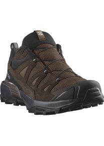 Wanderschuh Salomon "X ULTRA 360 LEATHER GORE-TEX", Herren, Gr. 42, braun (schwarz earth), Nubukleder, Synthetik, Schuhe Wanderschuh, wasserdicht