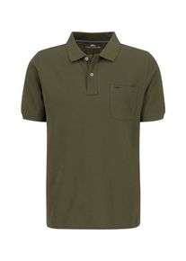 Poloshirt Fynch-Hatton, Herren, Gr. XL, gr&uuml;n (schwarz khaki), Jersey, Obermaterial: 100% Baumwolle, bestickt, unifarben, gerade h&uuml;ftbedeckend, Rundhals, B&uuml;ndchen, Shirts Poloshirt, mit Brusttasche und Logo-Stickerei