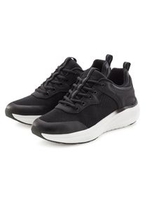 Sneaker Lascana "Turnschuhe", M&auml;dchen, Gr. 42, schwarz, Obermaterial: 70% Textilmaterial, 30% Lederimitat. Decksohle: 100% Textilmaterial. Futter: 100% Textilmaterial. Laufsohle: 100% Synthetik, unifarben, Basic, Schuhe Sneaker, Freizeitschuh, Schn&uuml;rhalbschuh mit herausnehmbarer Innensohle VEGAN