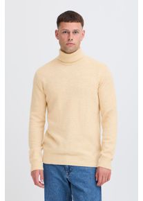 Rollkragenpullover Blend "BHBRANKO ROLL KNIT", Herren, Gr. S, crockery melange, Strick, Obermaterial: 60% Wolle, 40% Nylon, unifarben, regular fit h&uuml;ftlang, hoch geschlossener Ausschnitt, Rippb&uuml;ndchen, Pullover Rollkragenpullover