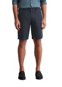 Marc O'Polo Shorts MARC O'POLO "Reso jogger", Herren, Gr. 32, N-Gr, blau (schwarz navy), Web, Obermaterial: 100% Leinen, regular fit, Hosen Shorts