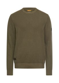 Strickpullover Camel Active, Herren, Gr. 3XL, deep olive, Strick, Obermaterial: 100% Baumwolle, unifarben, normal h&uuml;ftbedeckend, Rundhals, B&uuml;ndchen, Pullover Strickpullover, unifarben und aus reiner Baumwolle