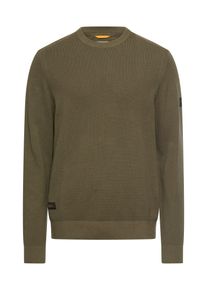Strickpullover Camel Active, Herren, Gr. XXL, deep olive, Strick, Obermaterial: 100% Baumwolle, unifarben, normal h&uuml;ftbedeckend, Rundhals, B&uuml;ndchen, Pullover Strickpullover, unifarben und aus reiner Baumwolle