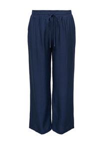 Stoffhose Only CARMAKOMA "CARSANDY HW PANTS TLR", Herren, Gr. 48, L&auml;nge 32, navy blazer, Obermaterial: 80% Viskose, 20% Polyamid, unifarben, regular fit kn&ouml;chellang, Hosen Stoffhose